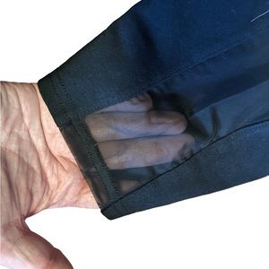 Black Mossimo Supply Co. XXL Capri Leggings w/Sheer Mesh Side Panel